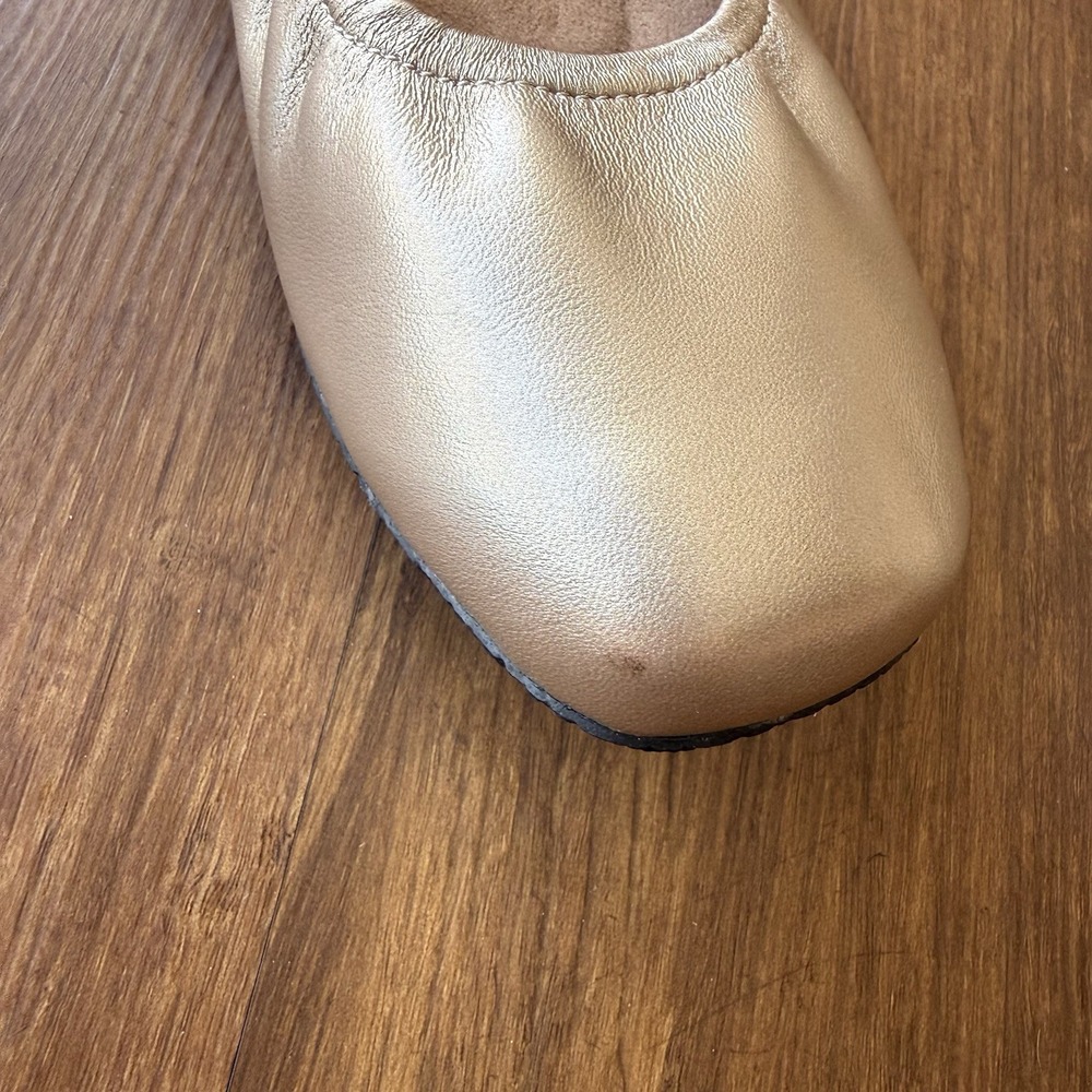 Taos Chit Chat Ballet Flats Womens 10 Champagne Metallic Leather Comfort Shoes - Picture 6 of 13